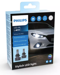 LED H11 PHILIPS Ultinon Pro3022  12V & 24V   6000K 2τμχ .....